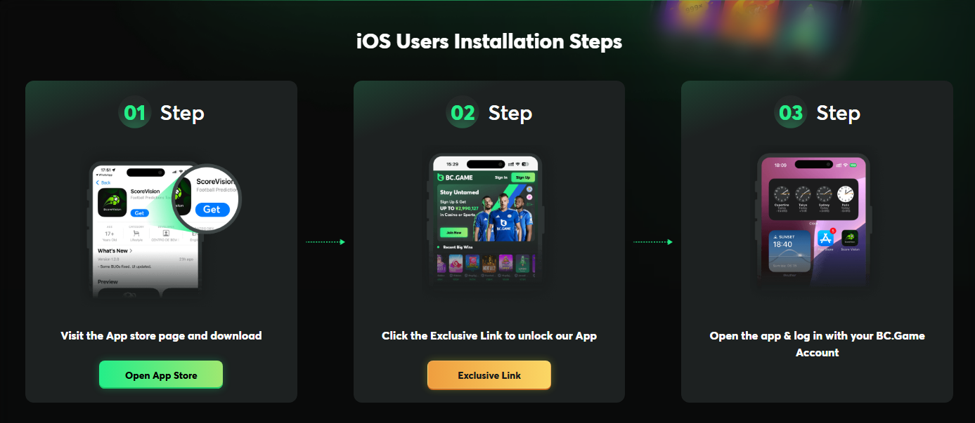 Installing BC Game on iOS Devices